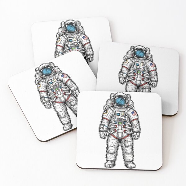 Item preview, Astronaut Illustration Space Enthusiast designed and sold by HendrixMa.