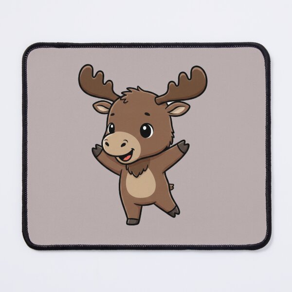 Item preview, Cute Baby Moose Cartoon With Big Eyes designed and sold by LightArt25.