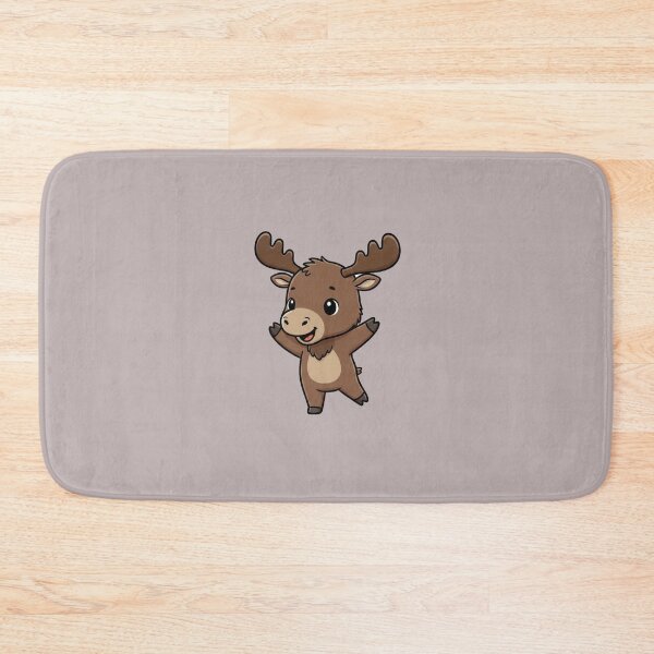 Item preview, Cute Baby Moose Cartoon With Big Eyes designed and sold by LightArt25.