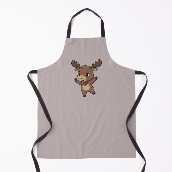 Item preview, Cute Baby Moose Cartoon With Big Eyes designed and sold by LightArt25.