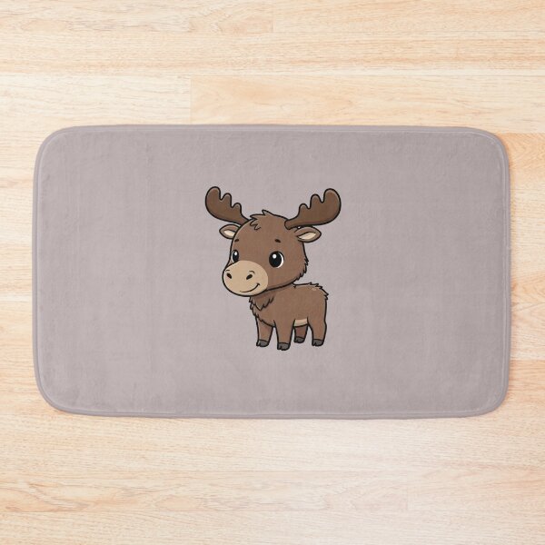 Item preview, Cute Baby Moose Cartoon With Big Eyes designed and sold by LightArt25.