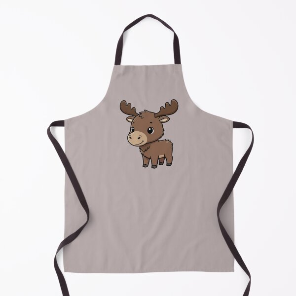 Item preview, Cute Baby Moose Cartoon With Big Eyes designed and sold by LightArt25.