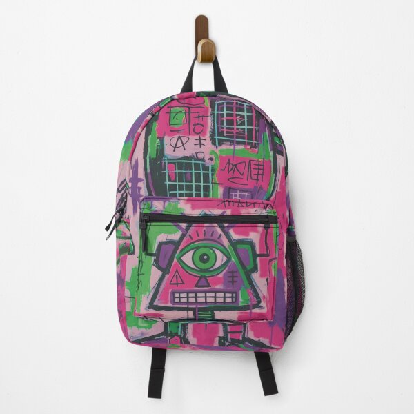 Item preview, Graffiti Robot with Third Eye | Neon Street Art Expressionis designed and sold by Jam Media Design.