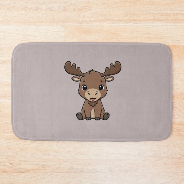 Item preview, Cute Baby Moose Cartoon With Big Eyes designed and sold by LightArt25.
