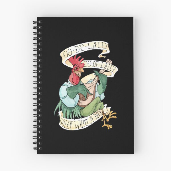 Item preview, Alan-A-Dale Rooster  Oo-De-Lally Golly What A Day Tattoo Watercolor Painting Robin Hood designed and sold by williamtaylor07.