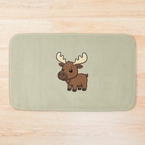 Item preview, Cute Baby Moose Cartoon With Big Eyes designed and sold by LightArt25.