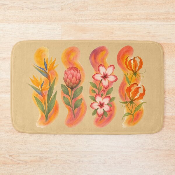 Item preview, Brushstroke Africana — Strelitzia, Protea, Sabi Star & Flame Lily designed and sold by MvuuStudio.