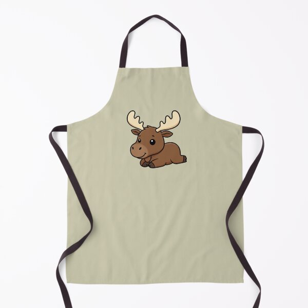 Item preview, Cute Baby Moose Cartoon With Big Eyes designed and sold by LightArt25.