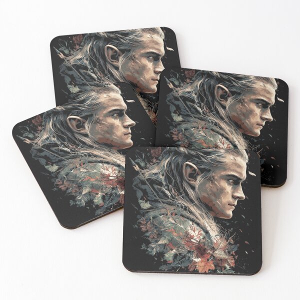 Item preview, Legolas Lord of the Rings LOTR Elf Archer Orlando Bloom Mirkwood Prince Greenleaf Bow and Arrow Fellowship Hobbit Fan Art Portrait Poster T-Shirt Sticker Gift designed and sold by Senpaiwaves.