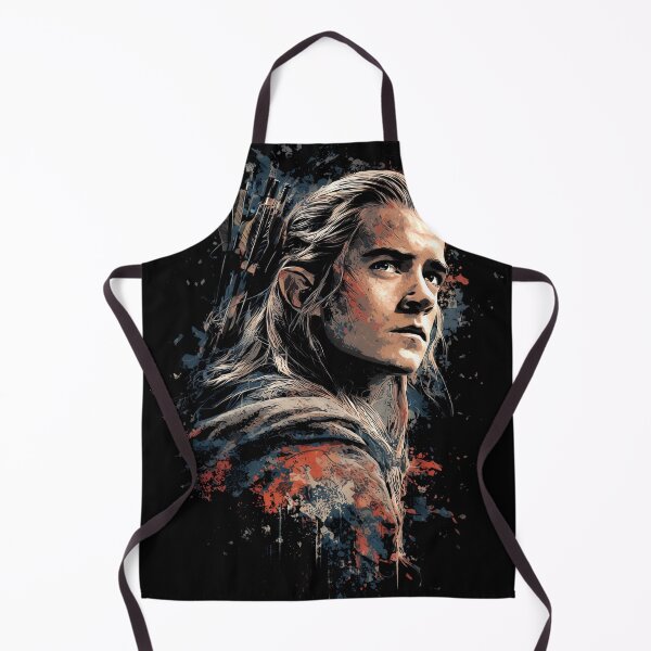 Item preview, Legolas Lord of the Rings LOTR Elf Archer Orlando Bloom Mirkwood Prince Greenleaf Bow and Arrow Fellowship Hobbit Fan Art Portrait Poster T-Shirt Sticker Gift designed and sold by Senpaiwaves.