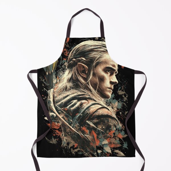 Item preview, Legolas Lord of the Rings LOTR Elf Archer Orlando Bloom Mirkwood Prince Greenleaf Bow and Arrow Fellowship Hobbit Fan Art Portrait Poster T-Shirt Sticker Gift designed and sold by Senpaiwaves.