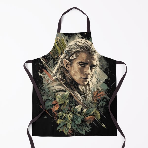 Item preview, Legolas Lord of the Rings LOTR Elf Archer Orlando Bloom Mirkwood Prince Greenleaf Bow and Arrow Fellowship Hobbit Fan Art Portrait Poster T-Shirt Sticker Gift designed and sold by Senpaiwaves.