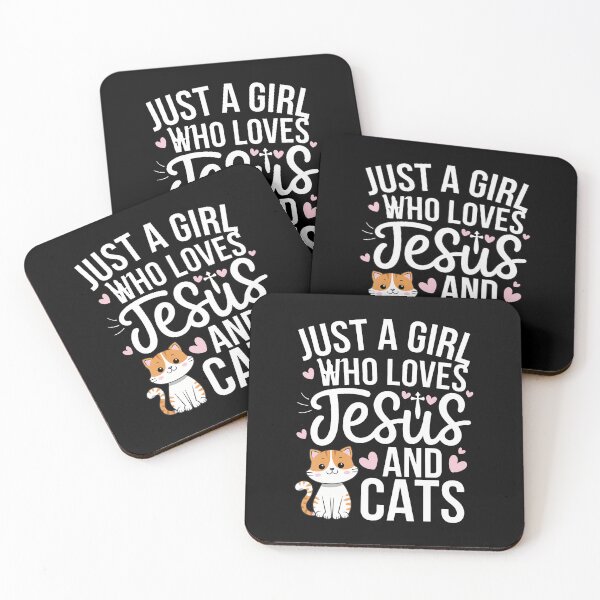 Item preview, Just A Girl Who Loves Jesus And Cats designed and sold by TashiaJerrie.