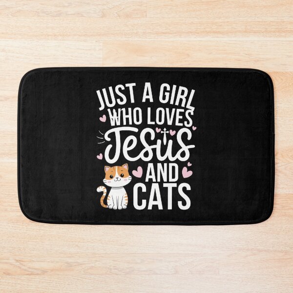 Item preview, Just A Girl Who Loves Jesus And Cats designed and sold by TashiaJerrie.