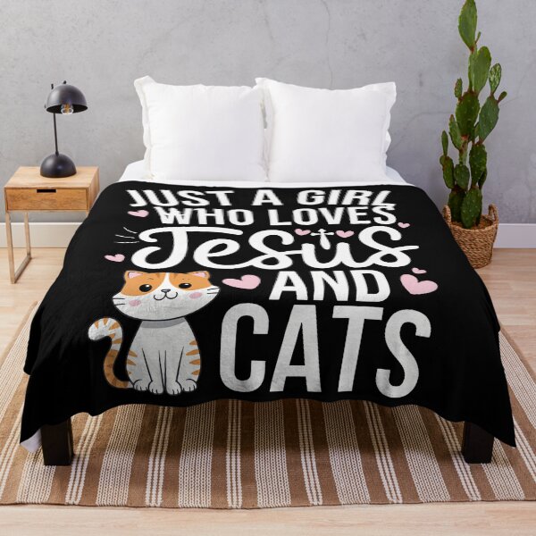 Item preview, Just A Girl Who Loves Jesus And Cats designed and sold by TashiaJerrie.