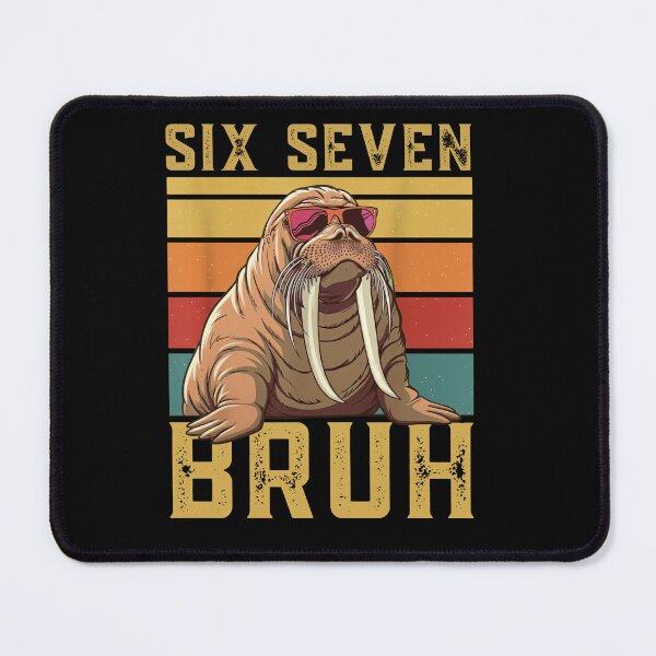 Item preview, Funny Walrus Bruh Retro T-Shirt Design designed and sold by LashondaGreen89.
