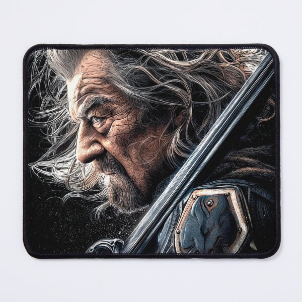 Item preview, Theoden King of Rohan Lord of the Rings LOTR Bernard Hill Horse Lord Helm's Deep Charge Pelennor Fields Epic Speech Fan Art Portrait Poster T-Shirt Sticker Gift designed and sold by Senpaiwaves.