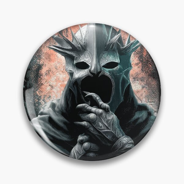 Item preview, Witch King of Angmar Lord of the Nazgul Ringwraith Black Captain Fell Beast Morgul Blade No Man Can Kill Him Fan Art Portrait Poster T-Shirt Sticker Print Gift designed and sold by Senpaiwaves.