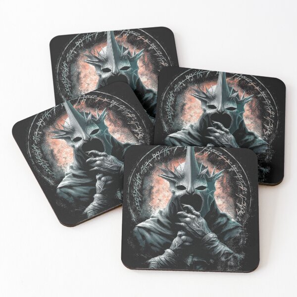 Item preview, Witch King of Angmar Lord of the Nazgul Ringwraith Black Captain Fell Beast Morgul Blade No Man Can Kill Him Fan Art Portrait Poster T-Shirt Sticker Print Gift designed and sold by Senpaiwaves.