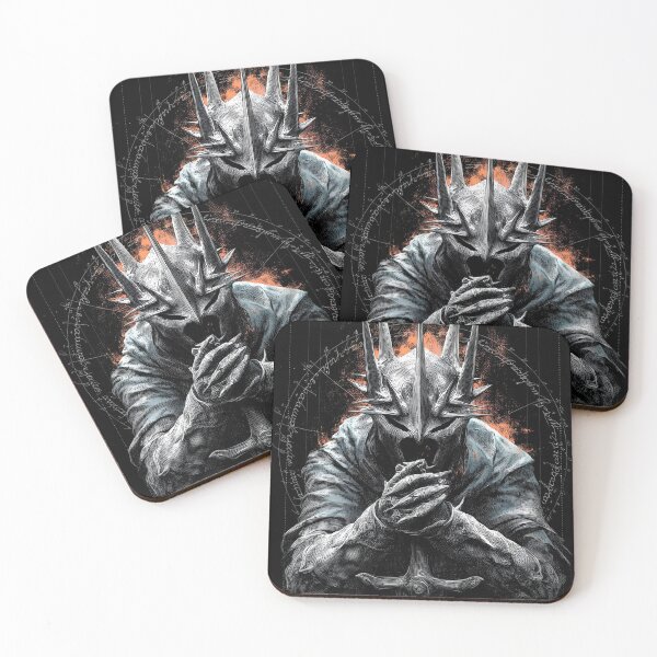Item preview, Witch King of Angmar Lord of the Nazgul Ringwraith Black Captain Fell Beast Morgul Blade No Man Can Kill Him Fan Art Portrait Poster T-Shirt Sticker Print Gift designed and sold by Senpaiwaves.