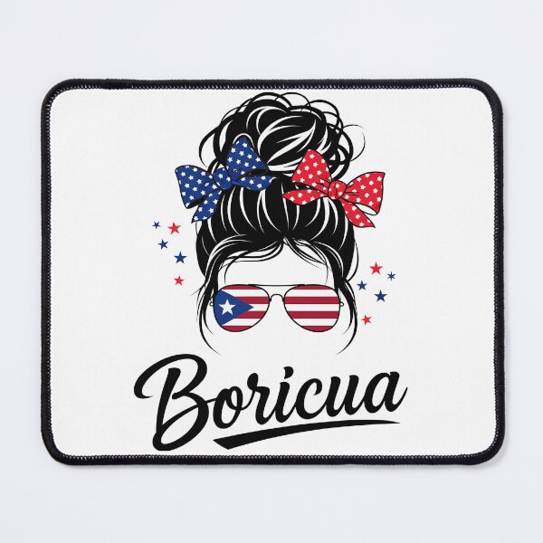 Item preview, Puerto Rico Hispanic Heritage Messy Bun Puerto Rican designed and sold by SIGORDESIGN.