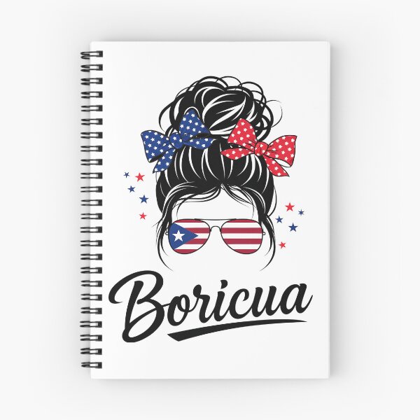 Item preview, Puerto Rico Hispanic Heritage Messy Bun Puerto Rican designed and sold by SIGORDESIGN.