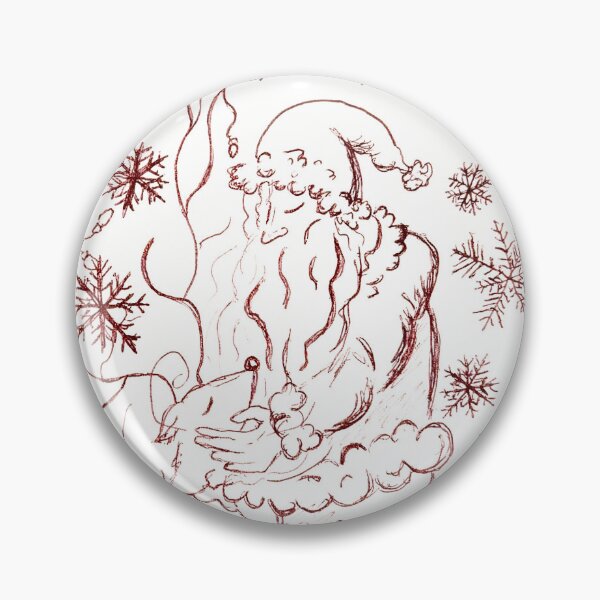 Item preview, Santa with a Reindeer by ElitebyElise designed and sold by ElitebyElise.