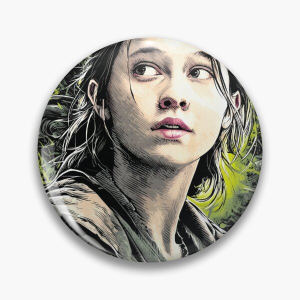 Item preview, Rain Carradine Alien Romulus Cailee Spaeny Sci-Fi Horror Survivor Weyland-Yutani Synthetic Andy Xenomorph Facehugger Fan Art Portrait Poster T-Shirt Sticker Print Gift designed and sold by Senpaiwaves.