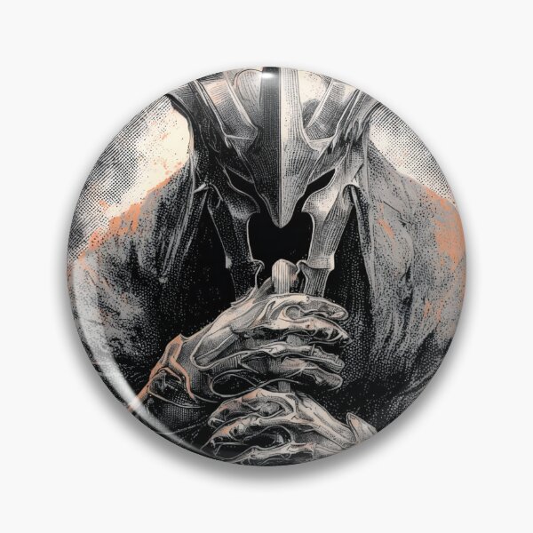 Item preview, Witch King of Angmar Lord of the Nazgul Ringwraith Black Captain Fell Beast Morgul Blade No Man Can Kill Him Fan Art Portrait Poster T-Shirt Sticker Print Gift designed and sold by Senpaiwaves.