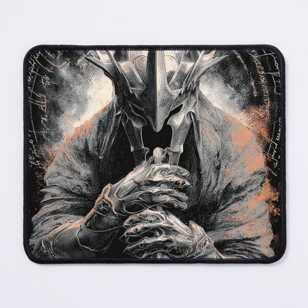 Item preview, Witch King of Angmar Lord of the Nazgul Ringwraith Black Captain Fell Beast Morgul Blade No Man Can Kill Him Fan Art Portrait Poster T-Shirt Sticker Print Gift designed and sold by Senpaiwaves.