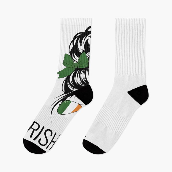 Item preview, Irish Girl Messy Hair Ireland Pride Patriotic Womens Kids designed and sold by SIGORDESIGN.
