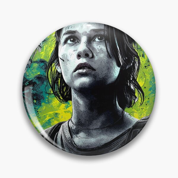 Item preview, Rain Carradine Alien Romulus Cailee Spaeny Sci-Fi Horror Survivor Weyland-Yutani Synthetic Andy Xenomorph Facehugger Fan Art Portrait Poster T-Shirt Sticker Print Gift designed and sold by Senpaiwaves.