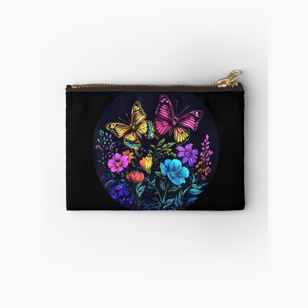 Item preview, Vibrant Butterflies Over Rainbow Flowers designed and sold by BarbaraLillie.
