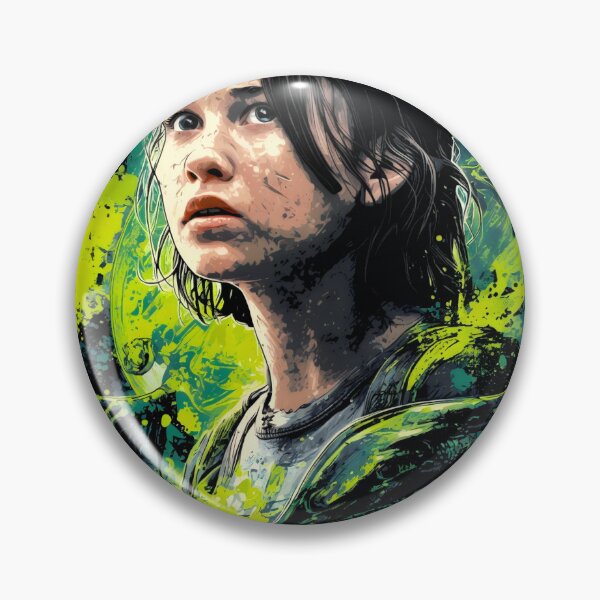 Item preview, Rain Carradine Alien Romulus Cailee Spaeny Sci-Fi Horror Survivor Weyland-Yutani Synthetic Andy Xenomorph Facehugger Fan Art Portrait Poster T-Shirt Sticker Print Gift designed and sold by Senpaiwaves.