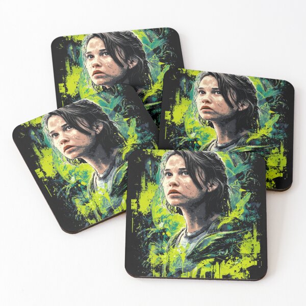 Item preview, Rain Carradine Alien Romulus Cailee Spaeny Sci-Fi Horror Survivor Weyland-Yutani Synthetic Andy Xenomorph Facehugger Fan Art Portrait Poster T-Shirt Sticker Print Gift designed and sold by Senpaiwaves.