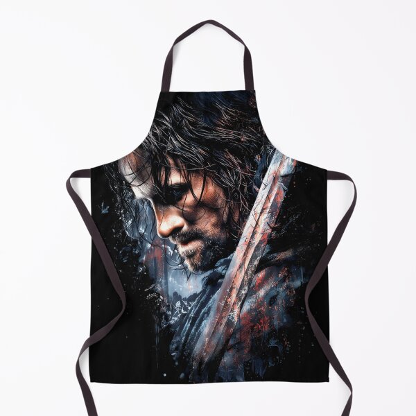 Item preview, Aragorn Lord of the Rings LOTR Viggo Mortensen Strider King Elessar Anduril Ranger of the North Gondor Arwen Fellowship Fan Art Portrait Poster T-Shirt Sticker Gift designed and sold by Senpaiwaves.