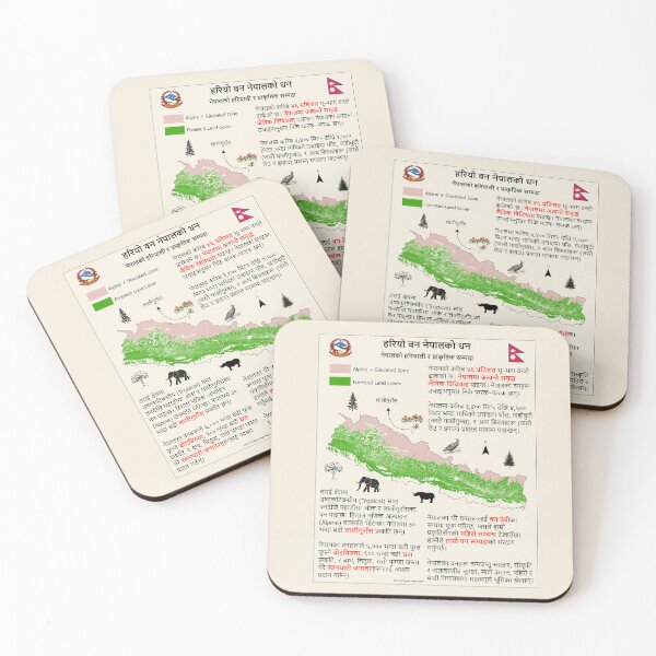 Item preview, Forests of Nepal Map (नेपालको वन नक्सा) designed and sold by MapsNepal.