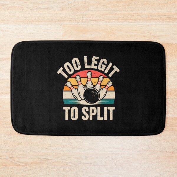 Item preview, Vintage Too Legit To Split Bowling Team Funny Bowler Joke designed and sold by DanielleTonia.