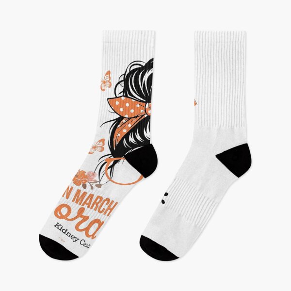 Item preview, In March We Wear Orange Kidney Cancer Awareness Messy designed and sold by SIGORDESIGN.