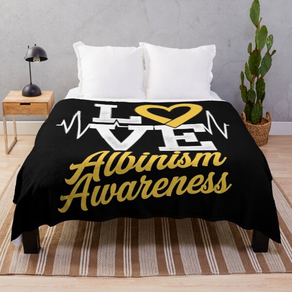 Item preview, Albinism Awareness Love HeartBeat Support In June Yellow  designed and sold by SIGORDESIGN.