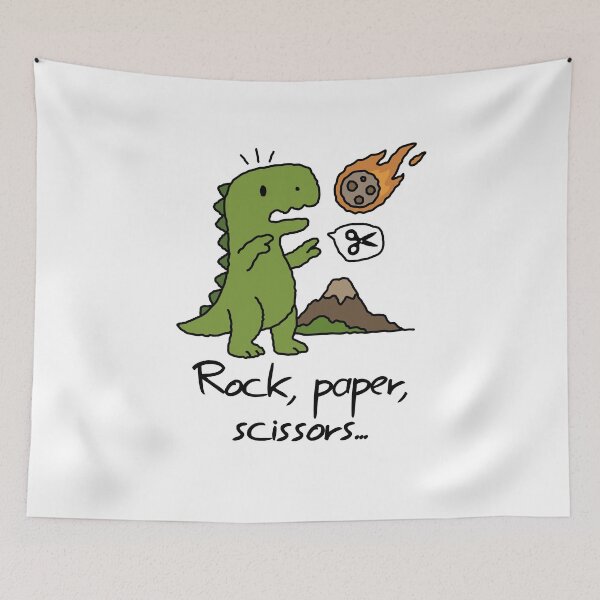 Item preview, Rock Paper Scissors T-rex Funny designed and sold by NQArtist.
