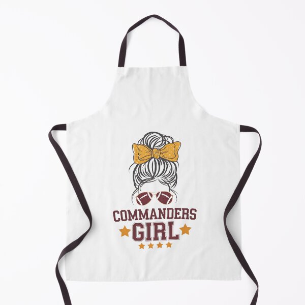 Item preview, Commanders Girl Messy Bun Sports designed and sold by TiredPack.