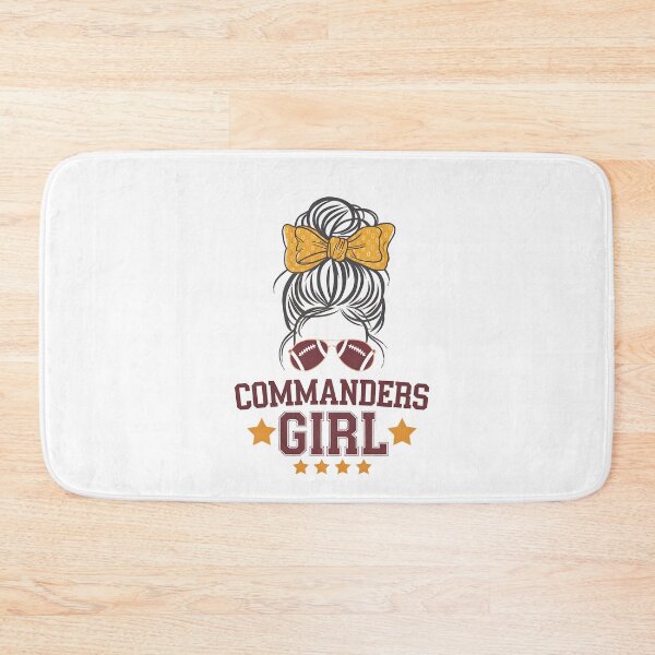 Item preview, Commanders Girl Messy Bun Sports designed and sold by TiredPack.