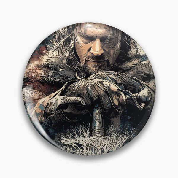Item preview, Boromir Lord of the Rings LOTR Sean Bean Captain of Gondor Horn of Gondor One Does Not Simply Amon Hen Redemption Fellowship Fan Art Portrait Poster T-Shirt Sticker Gift designed and sold by Senpaiwaves.