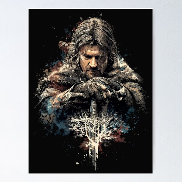 Item preview, Boromir Lord of the Rings LOTR Sean Bean Captain of Gondor Horn of Gondor One Does Not Simply Amon Hen Redemption Fellowship Fan Art Portrait Poster T-Shirt Sticker Gift designed and sold by Senpaiwaves.