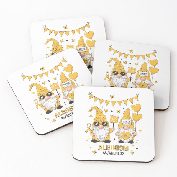 Item preview, Albinism Awareness Month Gnome June Yellow Ribbon Support designed and sold by SIGORDESIGN.