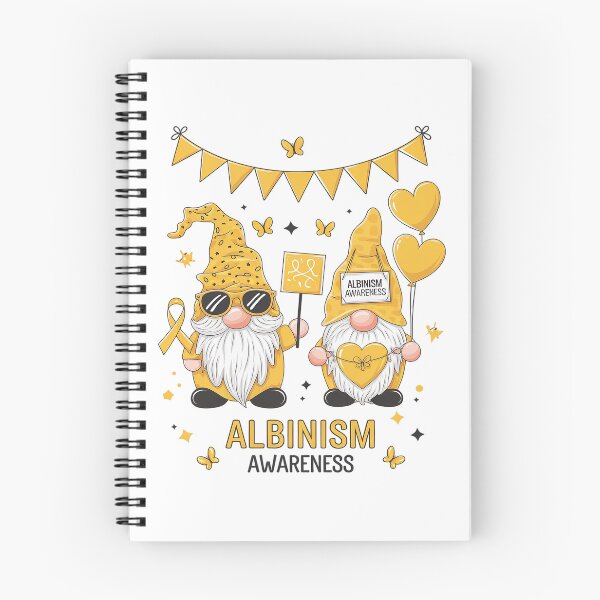 Item preview, Albinism Awareness Month Gnome June Yellow Ribbon Support designed and sold by SIGORDESIGN.