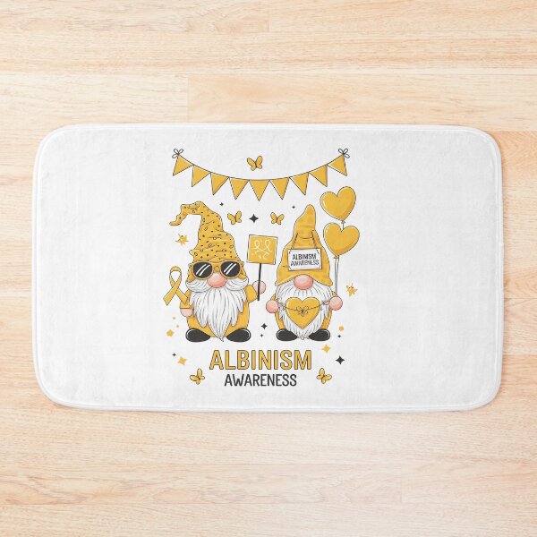 Item preview, Albinism Awareness Month Gnome June Yellow Ribbon Support designed and sold by SIGORDESIGN.