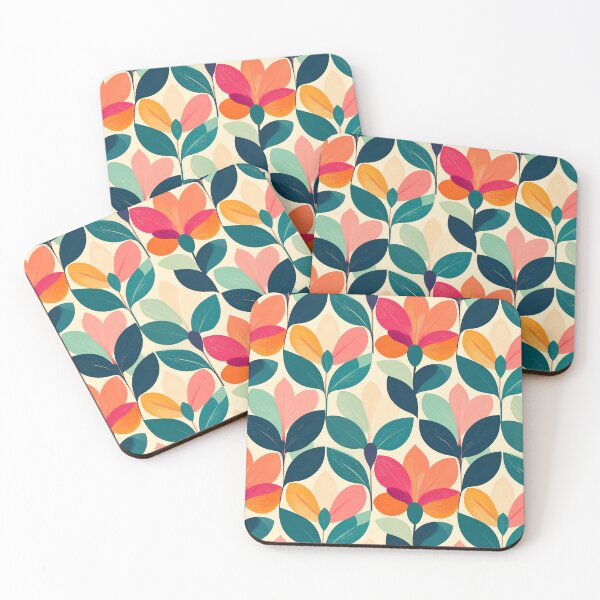 Item preview, Bold Modern Graphic Floral Pattern • Retro Maximalist Flowers designed and sold by baheeya.