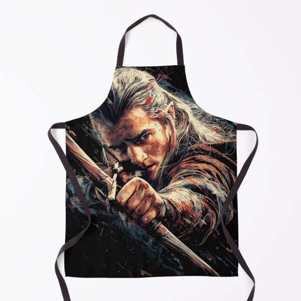 Item preview, Legolas Lord of the Rings LOTR Elf Archer Orlando Bloom Mirkwood Prince Greenleaf Bow and Arrow Fellowship Hobbit Fan Art Portrait Poster T-Shirt Sticker Gift designed and sold by Senpaiwaves.